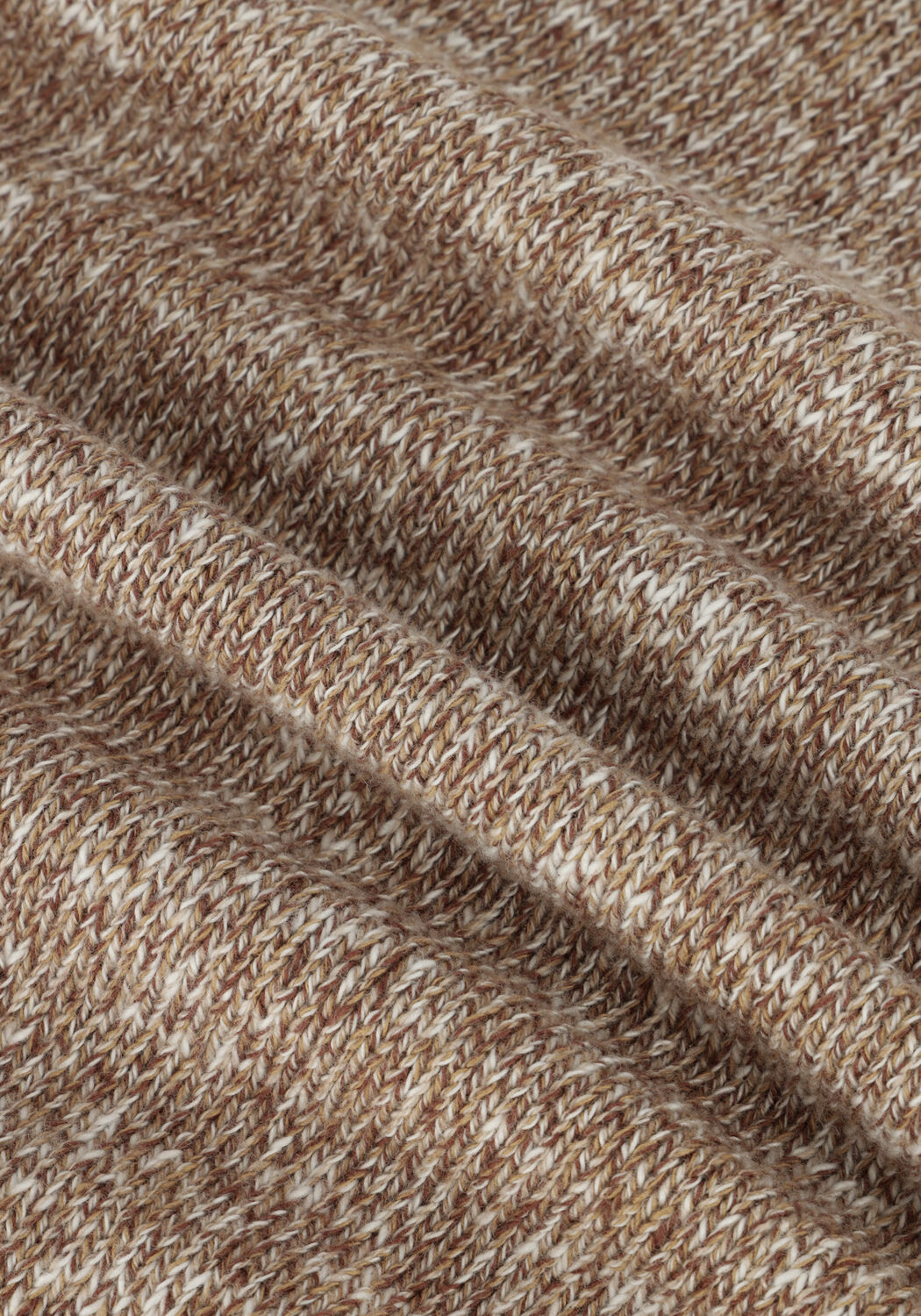 Groene CAST IRON Trui R-NECK REGULAR FIT COTTON MOULINE SLUB - large