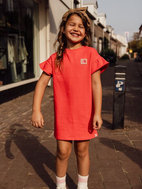 Rode LOOXS Little Mini jurk 2611-7811 - large