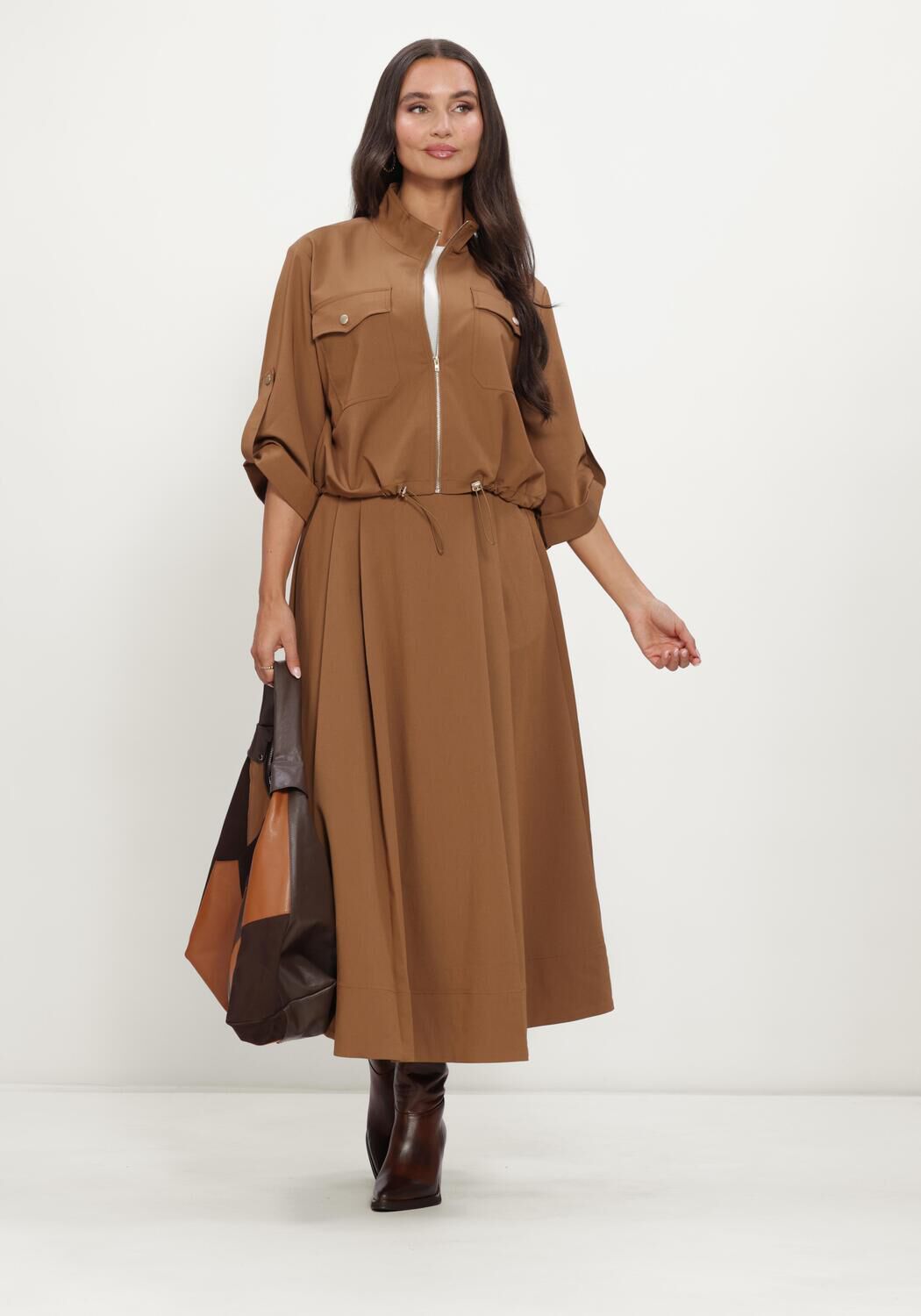 MOS MOSH Dames Rokken Mmkit Sato Skirt Bruin
