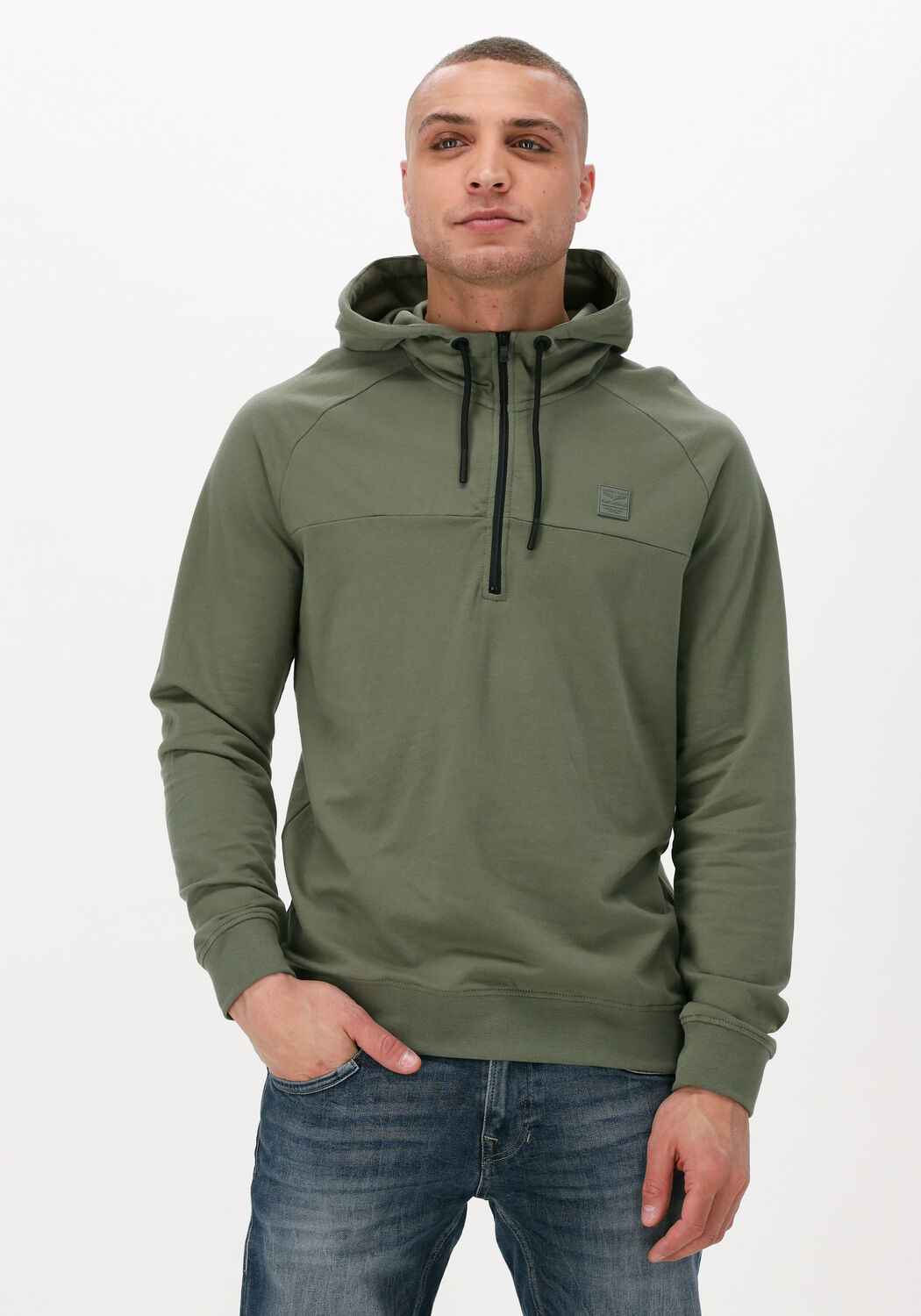 Olijf PME LEGEND Sweater HOODED LIGHT 