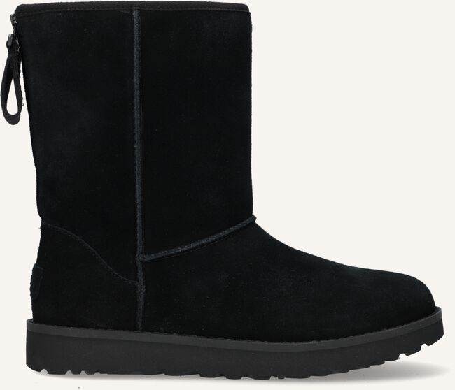 Zwarte UGG Vachtlaarzen W CLASSIC SHORT LOGO ZIP Zwarte UGG Vachtlaarzen W CLASSIC SHORT LOGO ZIP - large