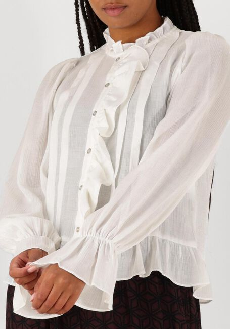 Witte CO'COUTURE Blouses MELINA FRILL SHIRT - large