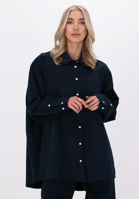 Donkerblauwe VANILIA Blouses CLASSIC SHIRT MIX - large