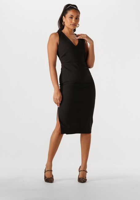 Zwarte ACCESS Midi jurk 53-3017-243 - large