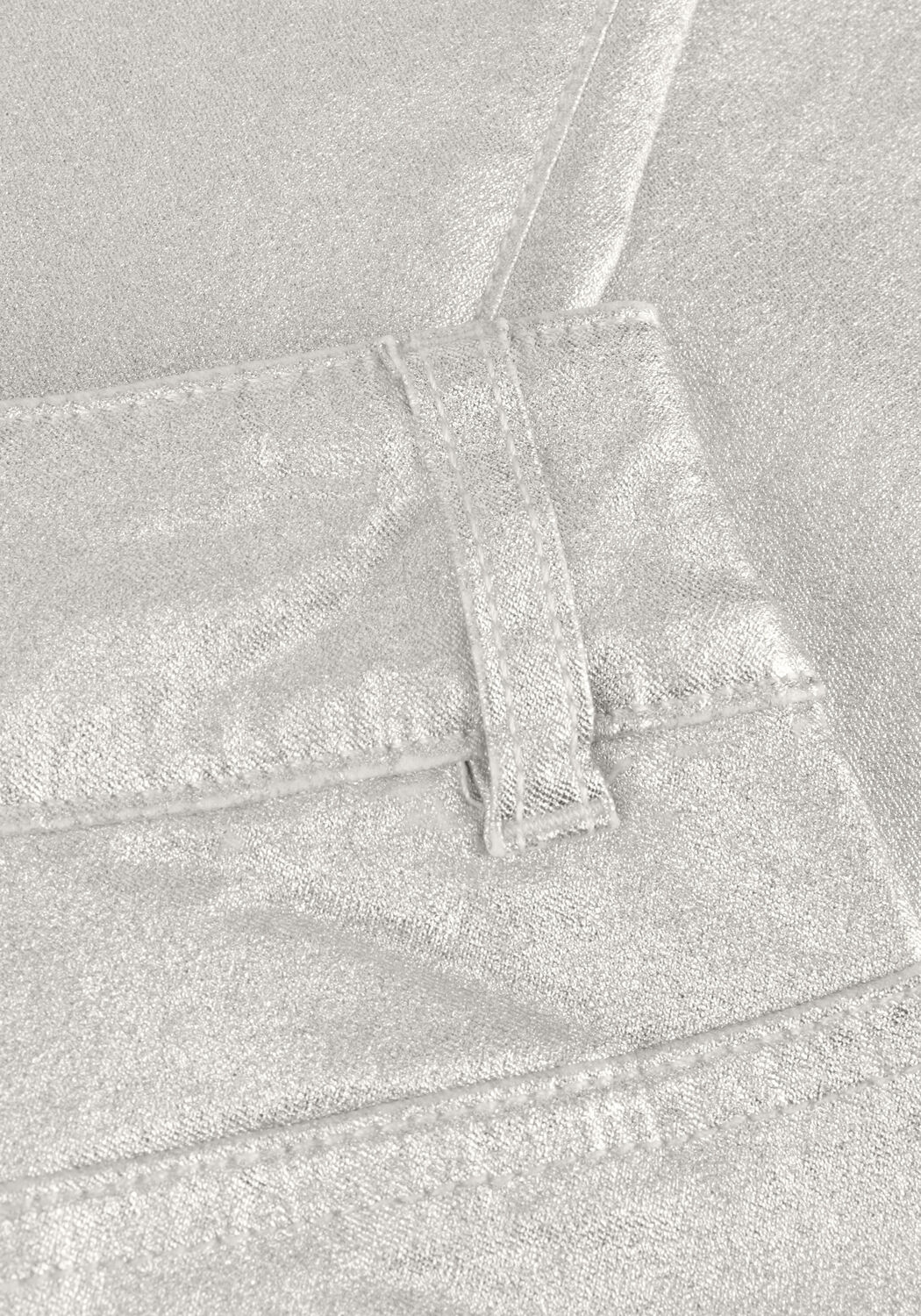 Zilveren OBJECT Wijde broek OBJSUNNY MW PANT E DIV - large