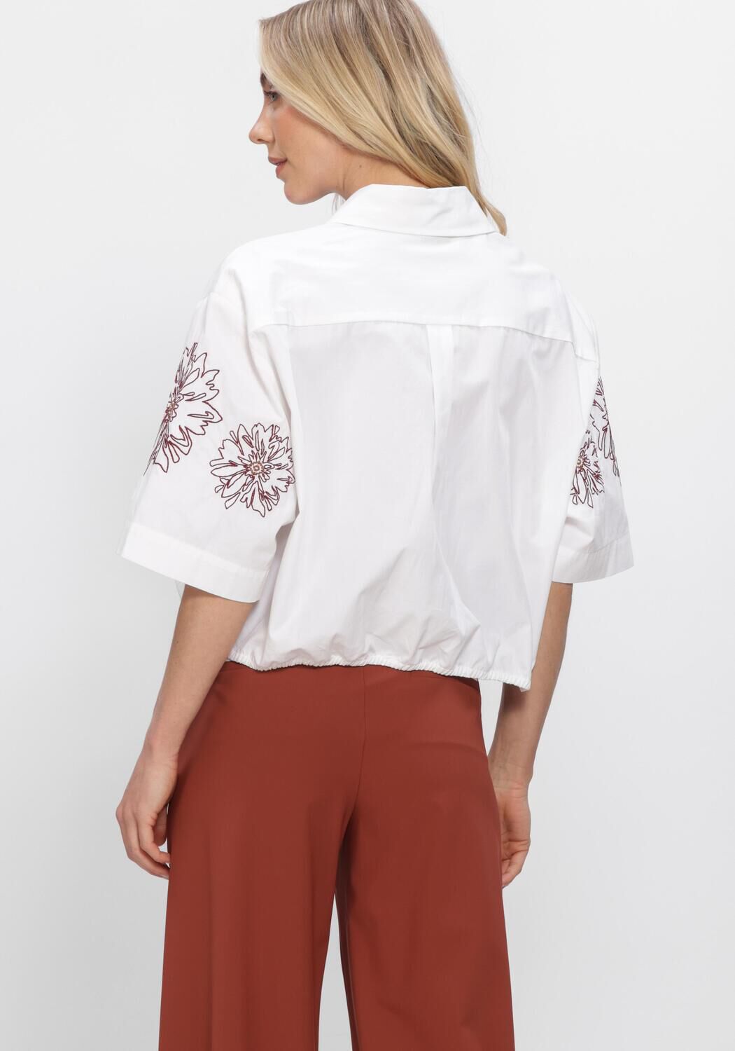 Witte STUDIO ANNELOES Blouses NOLESTE POPLIN BLOUSE - large