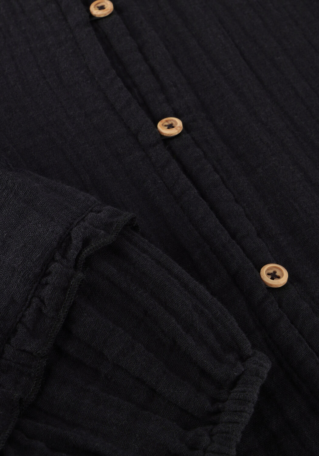 Zwarte DAILY7 Blouses LONGSLEEVE LACE - large