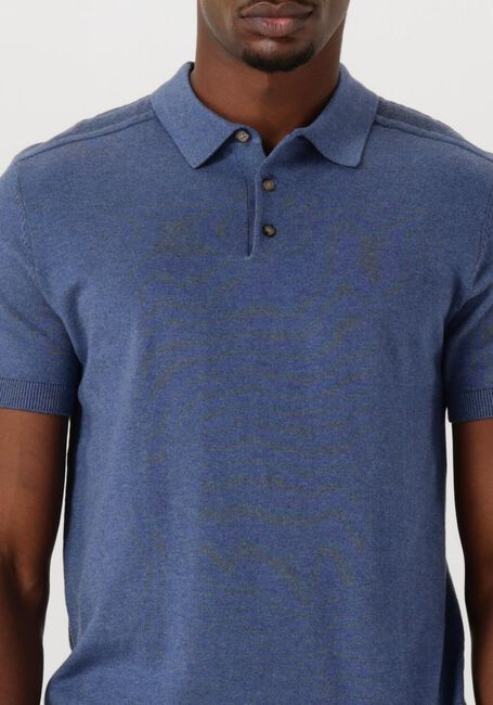 Donkerblauwe SELECTED HOMME Polo SLHBERG SS KNIT POLO NOOS - large
