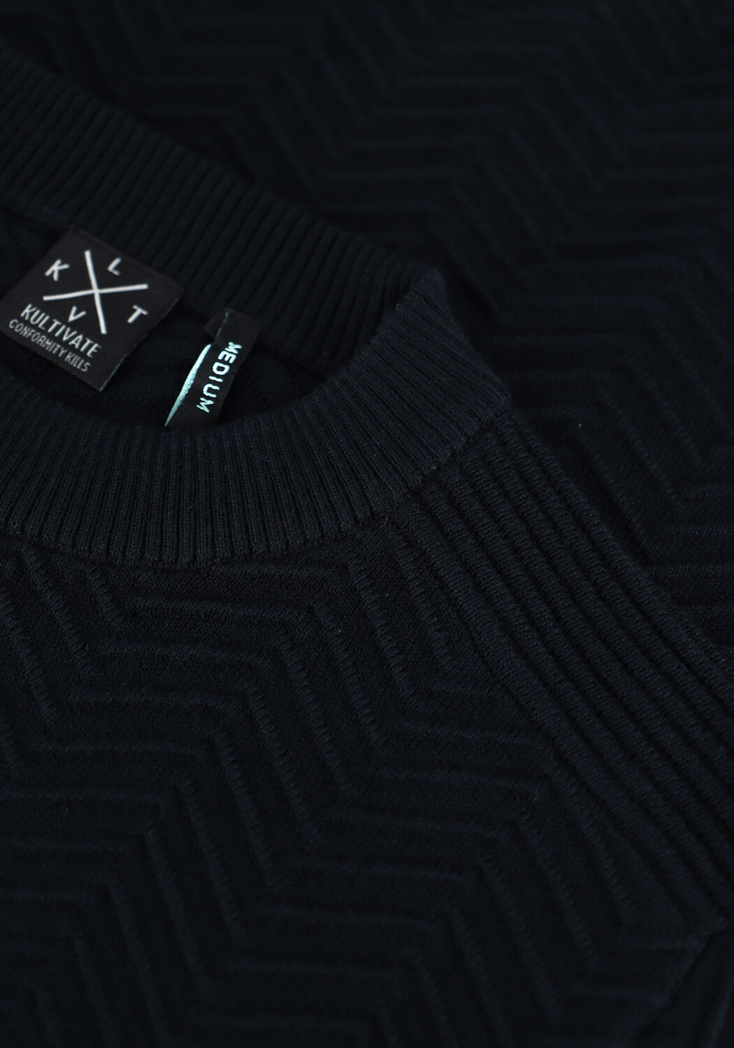 Blauwe KULTIVATE Trui KN RYAN - large