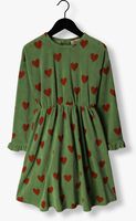 Groene CARLIJNQ Midi jurk HEARTS - SKATER DRESS OVERSIZED WITH RUFFLES - medium