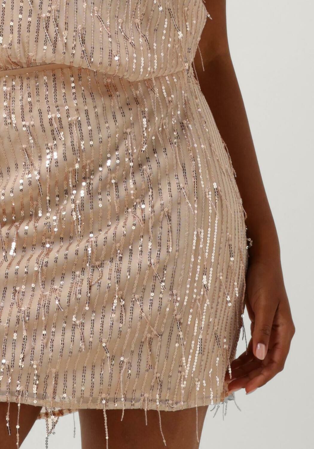NEO NOIR Dames Rokken Miva Sequins Skirt Lichtroze