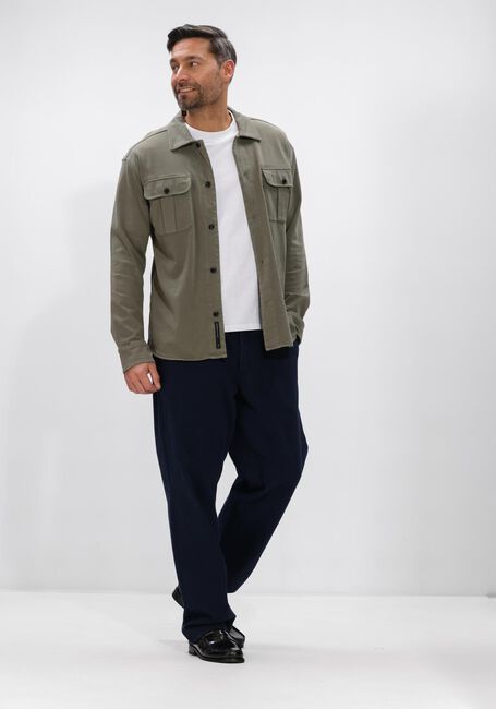 Khaki BUTCHER OF BLUE Overshirt PHIL JERSEY OVERSHIRT - large