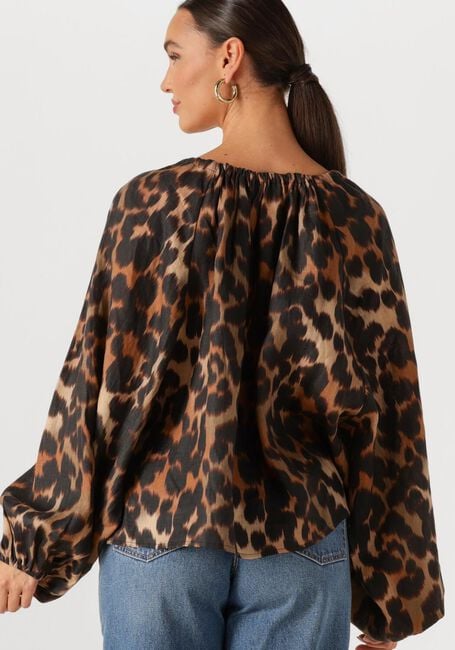 Bruine WITHBLACK Tops & T-shirts WBLCLEOPATRA WIDE SLEEVE TOP - large