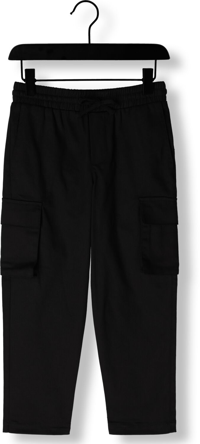 NIK & NIK Jongens Broeken Rory Cargo Trousers Zwart