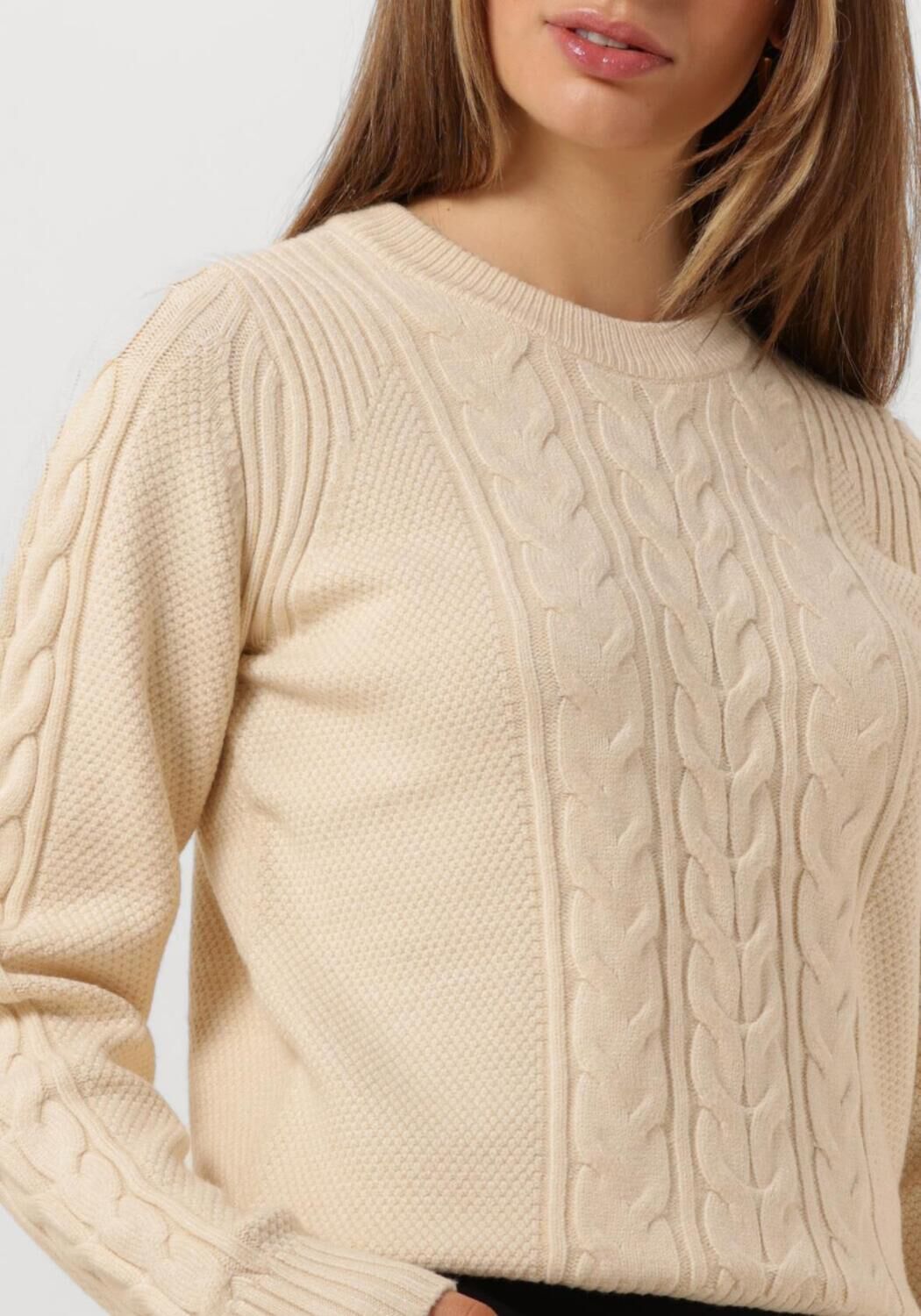 OBJECT Dames Truien & Vesten Objdoris Re Ls Knit Pullover Wit