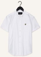 Witte LYLE & SCOTT Casual overhemd SS OXFORD SHIRT Witte LYLE & SCOTT Casual overhemd SS OXFORD SHIRT - medium