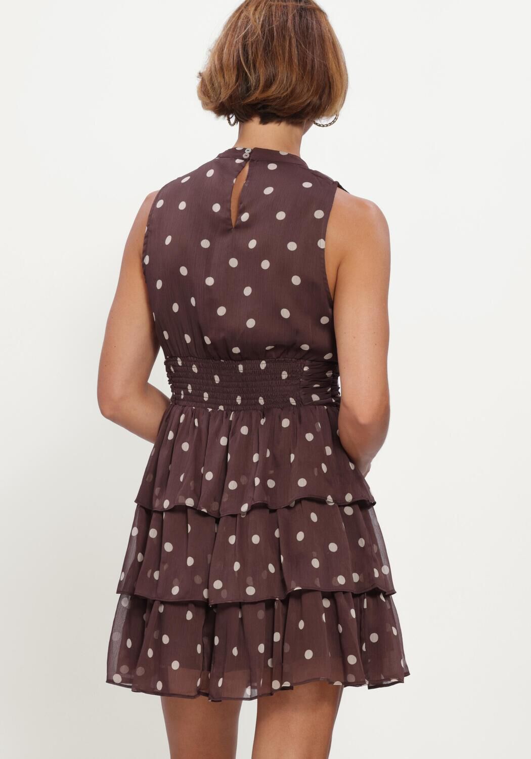 Bruine NEO NOIR Jurken MAY BIG DOT DRESS - large