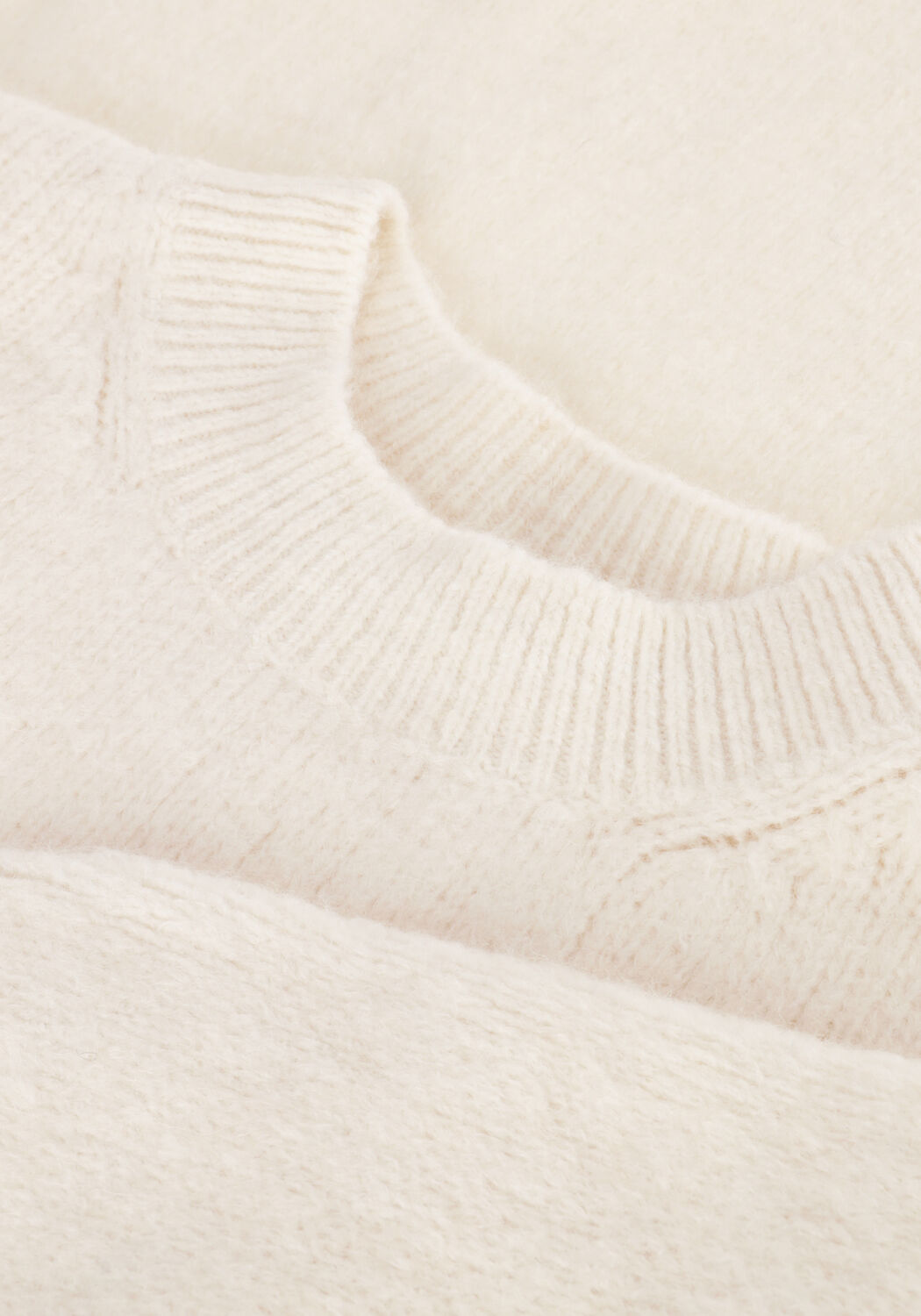 Gebroken wit SECOND FEMALE Trui WANDA KNIT O-NECK - large