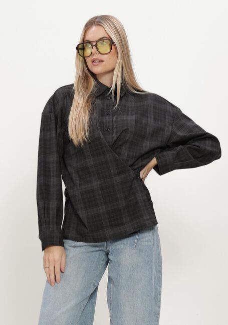 Antraciet OBJECT Blouses OBJDIENA L/S RE SHIRT - large