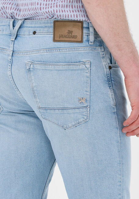 Lichtblauwe VANGUARD Slim fit jeans V7 RIDER HIGH SUMMER BLUE - large