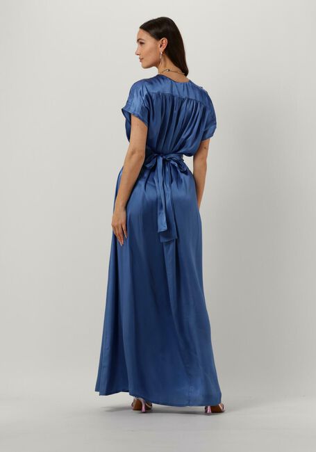 Lichtblauwe SEMICOUTURE Maxi jurk BLONDIE - large