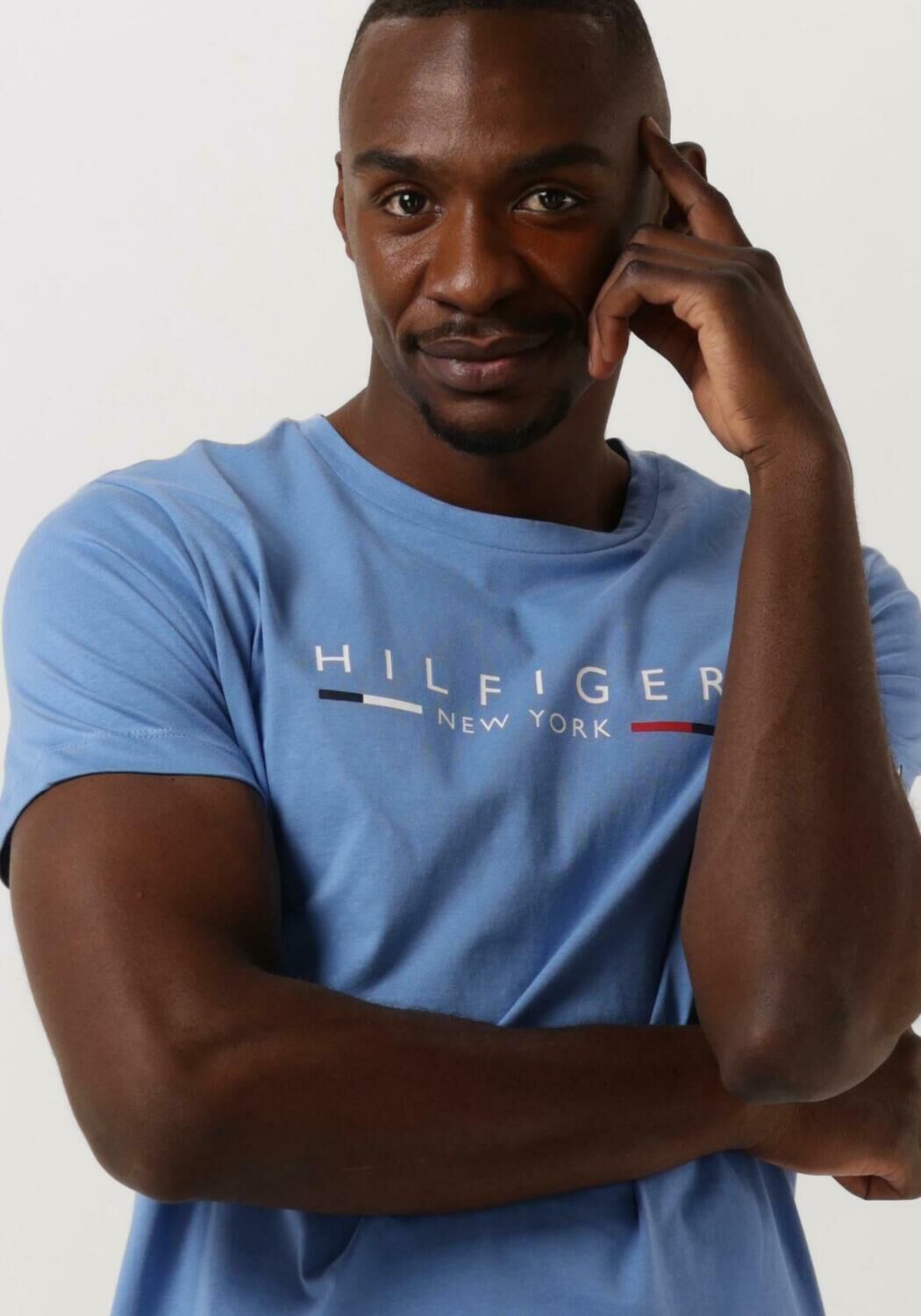 Tommy hilfiger sales t shirt blauw