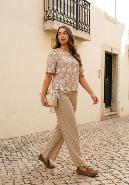 Beige OBJECT Top OBJMYA 2/4 RE TOP - large