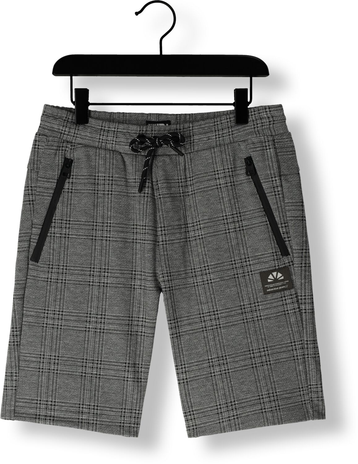 INDIAN BLUE JEANS Jongens Broeken Jog Short Check Donkergrijs