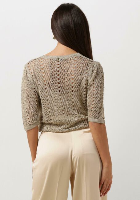 Gouden TWINSET MILANO Trui KNITTED SWEATER - large