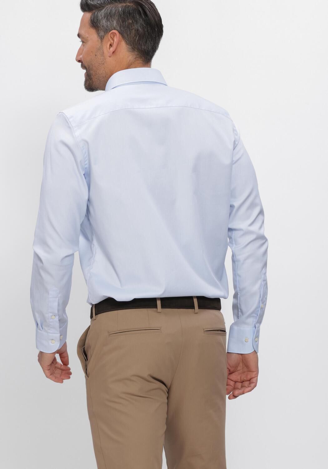 Lichtblauwe PROFUOMO T-shirt SHIRT CUTAWAY SF - large