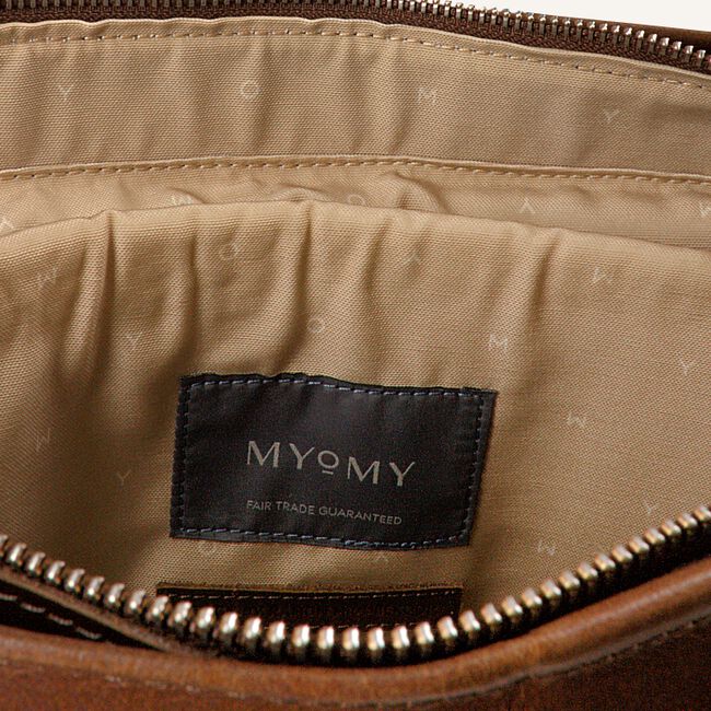 Bruine MYOMY Laptoptas MY PAPER BAG WRAPPED OFFICE Bruine MYOMY Laptoptas MY PAPER BAG WRAPPED OFFICE - large