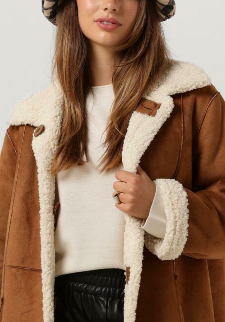 Gebroken wit STAND STUDIO Faux fur jas KENCA COAT - large