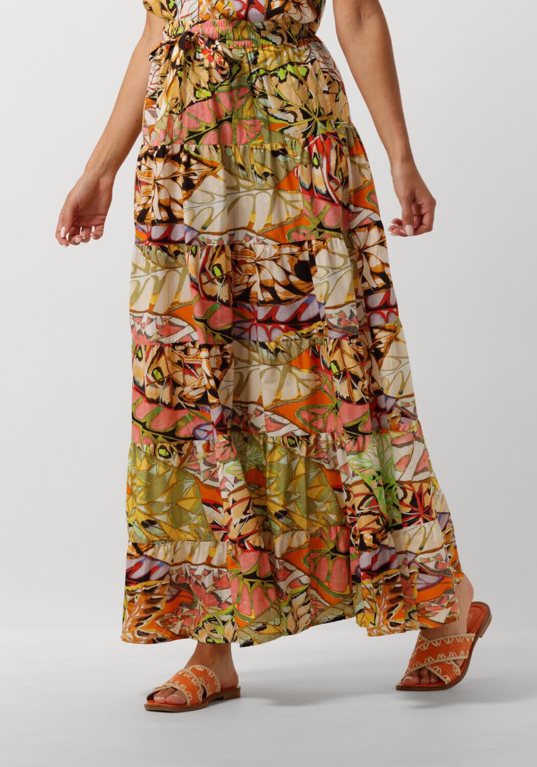 Amaya Amsterdam Kleurrijke Maxi Rok Jennifer Multicolor Dames