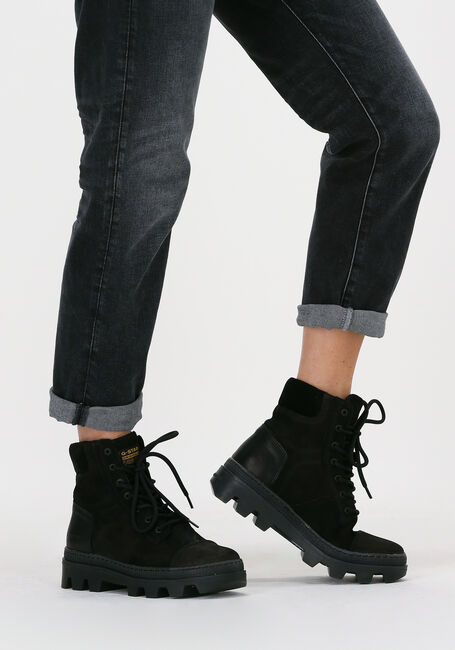 Zwarte G-STAR RAW Veterboots NOXER HGH TMB LEA W - large