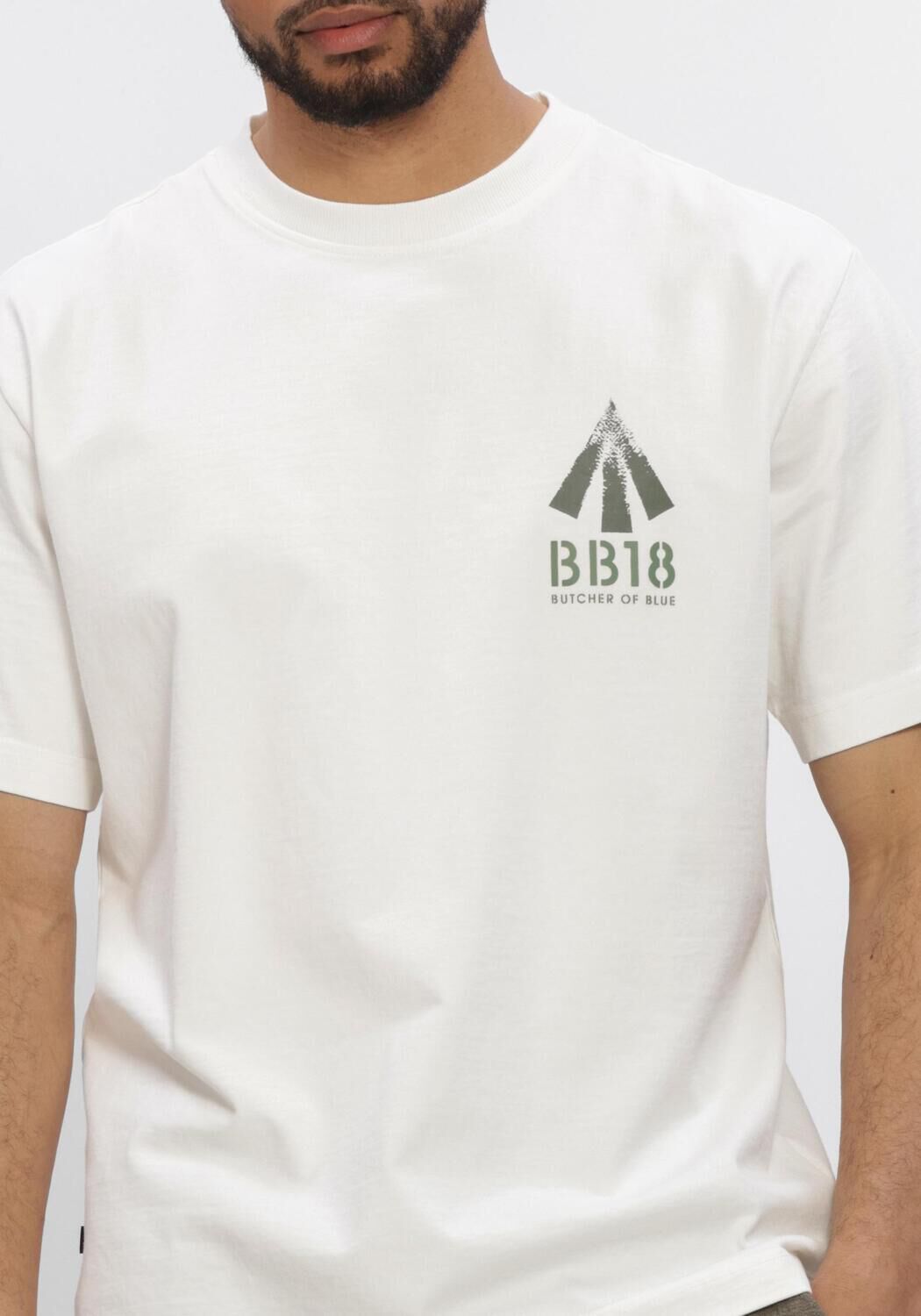 Witte BUTCHER OF BLUE T-shirt ARMY CARLOW LOOSE TEE - large
