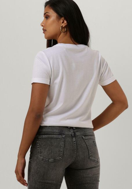 Witte GUESS T-shirt SS RN PYTHON TEE - large