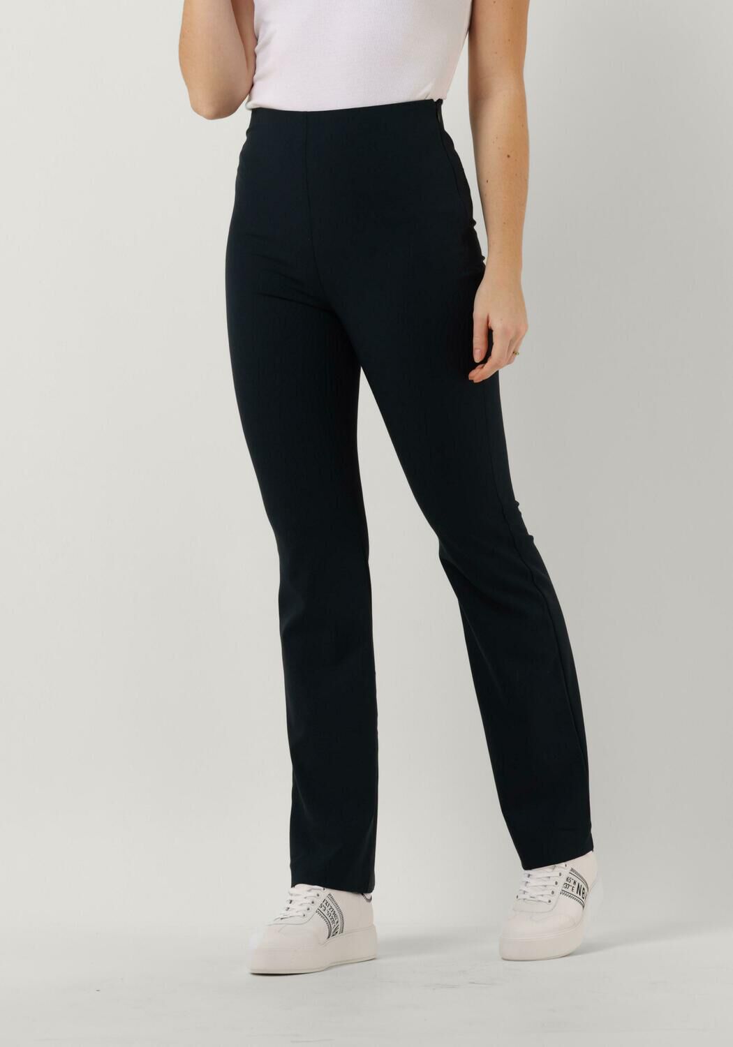 donkerblauwe modstr m pantalon anker slit pants