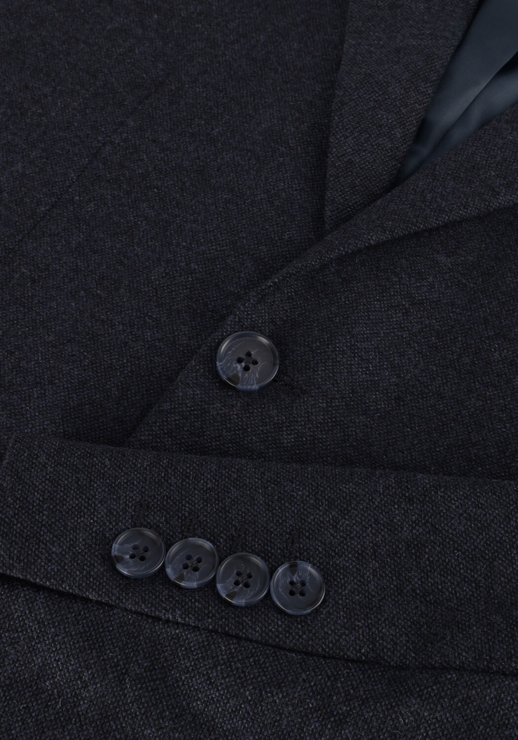 Donkerblauwe SELECTED MEN Colberts SLHSLIM-REED WOOL BLZ - large