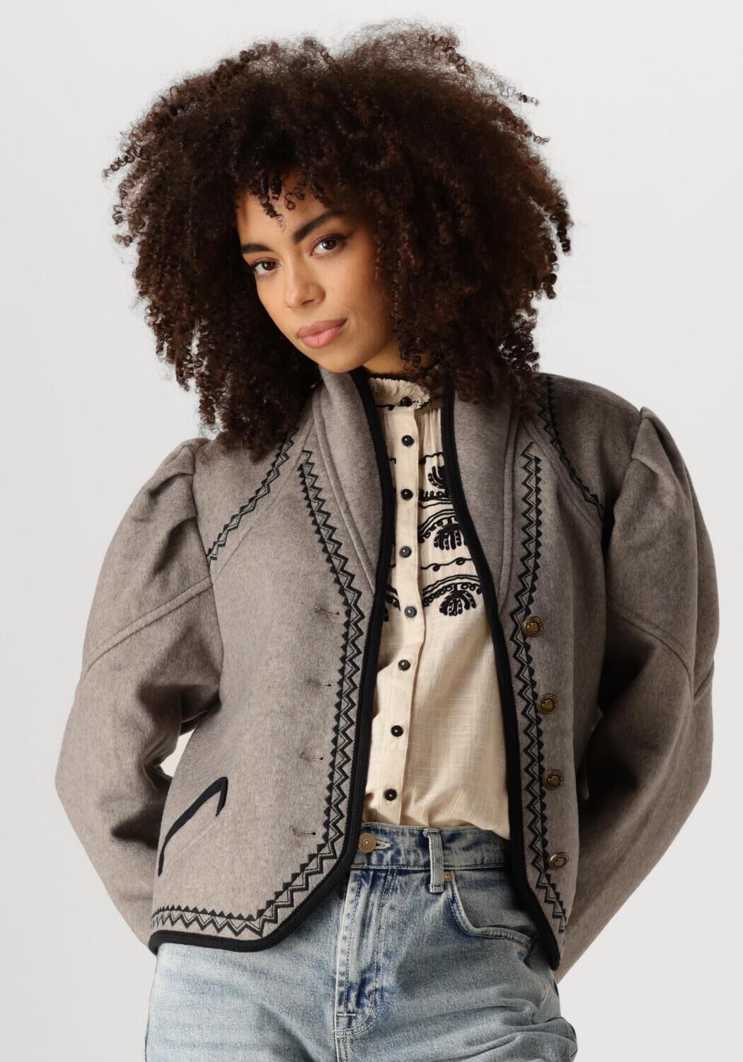 ANTIK BATIK Dames Blazers William Jacket Taupe