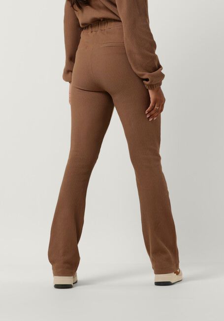 Bruine SIMPLE Flared broek FLAIR JER-ORG-COT-22-3 - large
