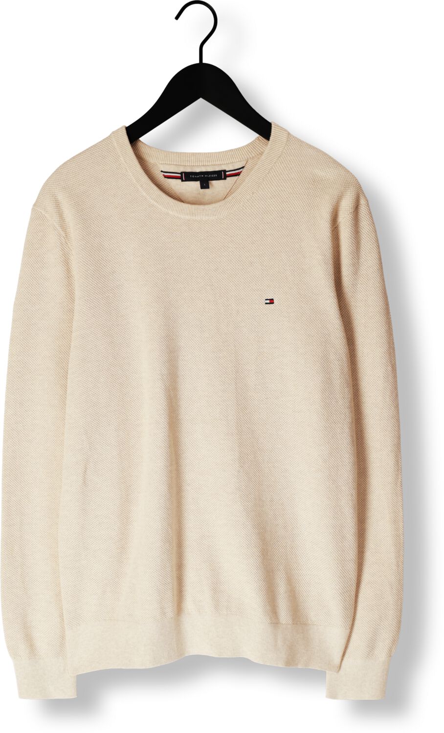 TOMMY HILFIGER Heren Truien & Vesten Essential Structure Crew Neck Beige
