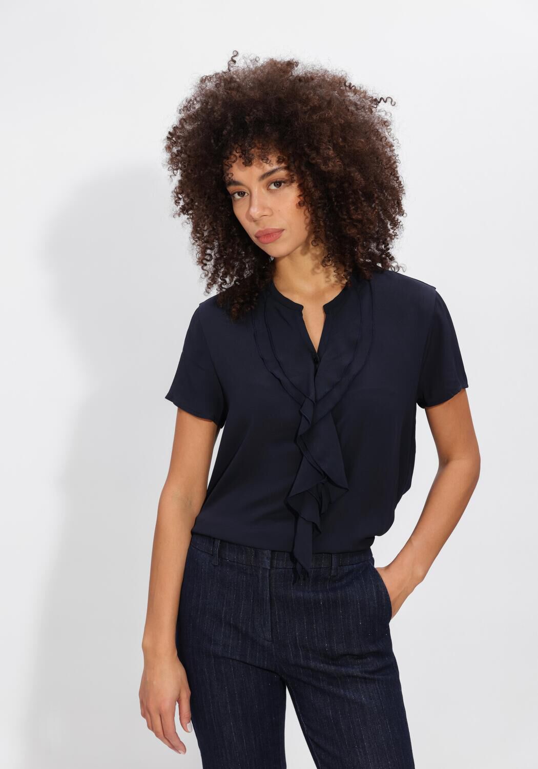 Donkerblauwe LUISA CERANO Top 338332/7599-00 - large