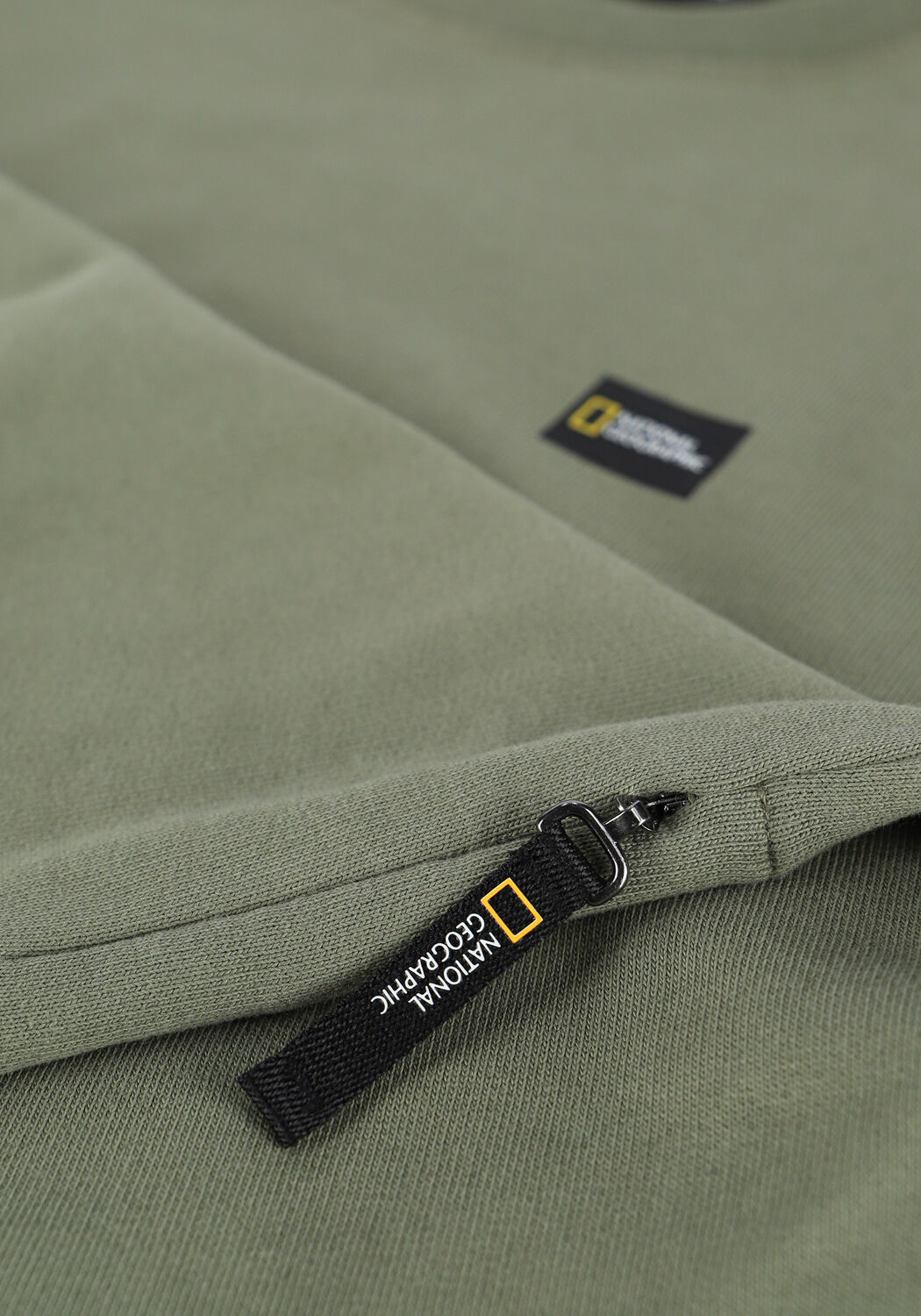 Olijf NATIONAL GEOGRAPHIC Sweater CREW NECK - large