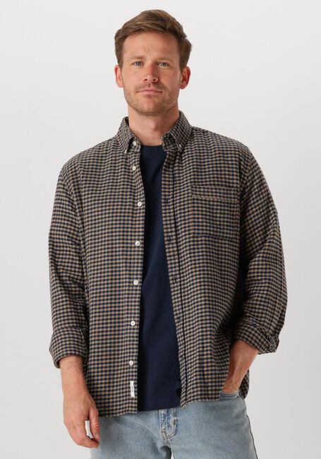 Bruine FORÉT Casual overhemd CREEK FLANNEL SHIRT - large