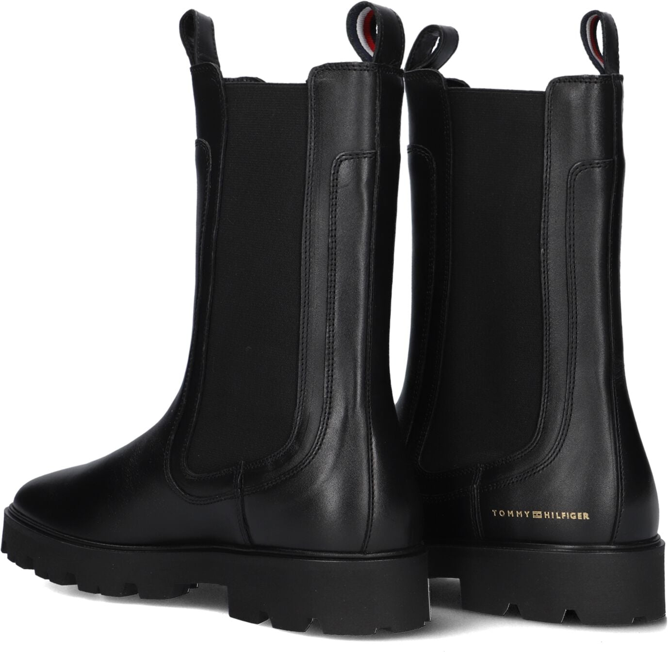 Tommy Hilfiger Dames Boots Th Lthr Mid Chelsea - Zwart, foto 3