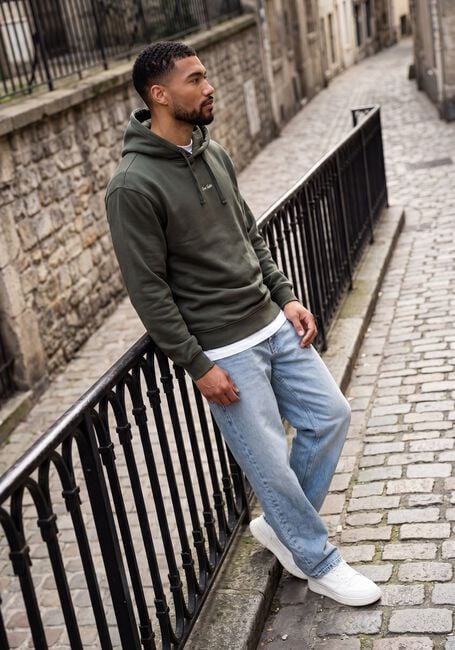 Donkergroene PURE PATH Sweater FOREST ROOTED - large