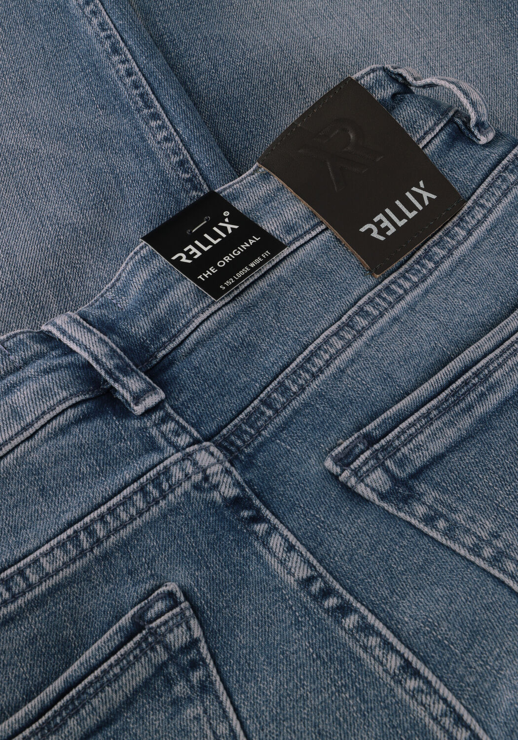 Blauwe RELLIX Wide jeans 2816 LOOSE WIDE FIT JEANS - large