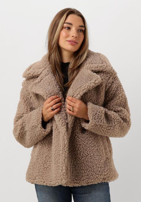 Zand UGG Teddy jas GERTRUDE SHORT TEDDY COAT - large
