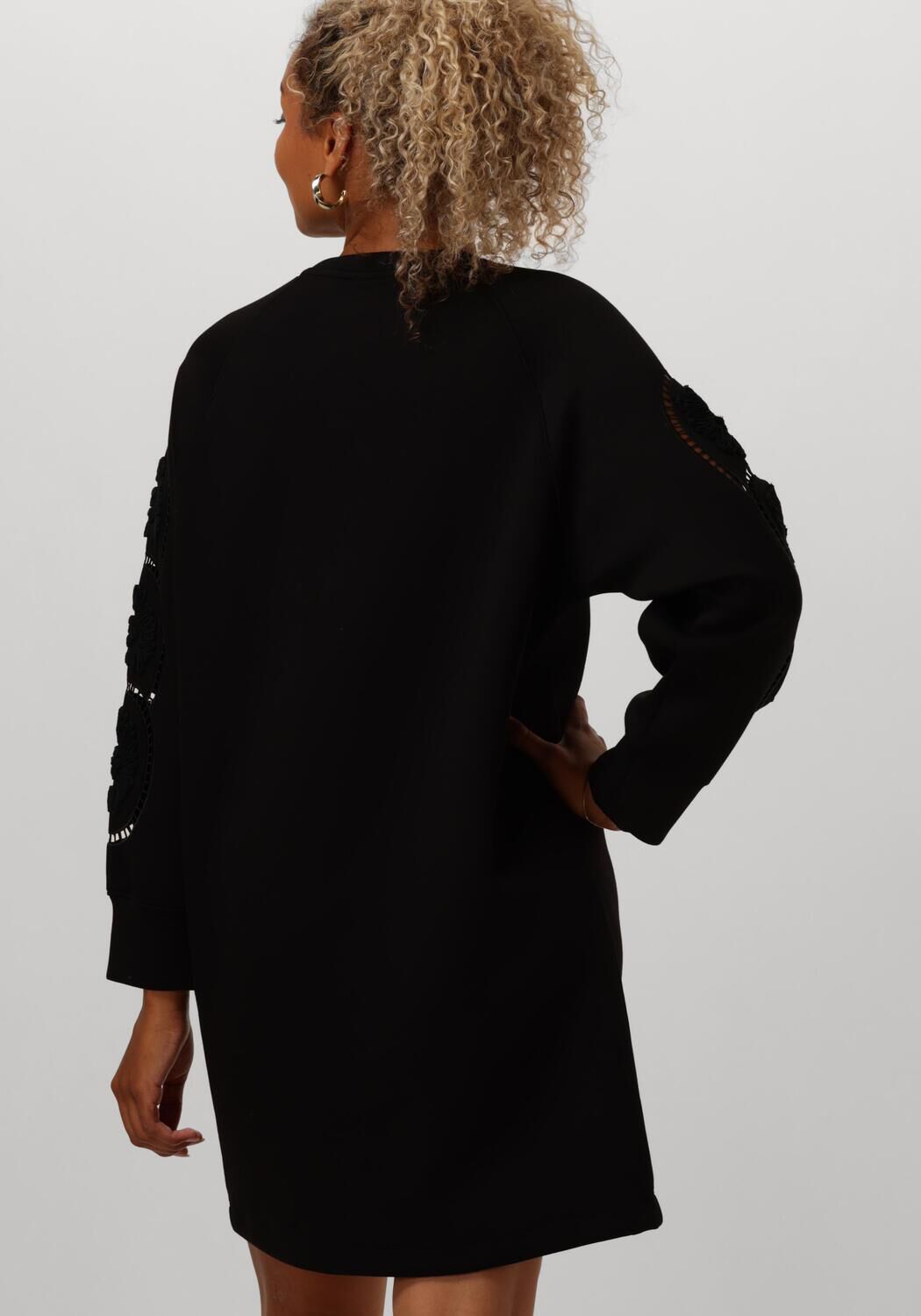 OBJECT Dames Jurken Objdorina Lo L s Sweat Dress Zwart