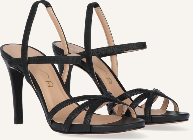 Zwarte UNISA Platte sandalen YAMALI Zwarte UNISA Platte sandalen YAMALI - large